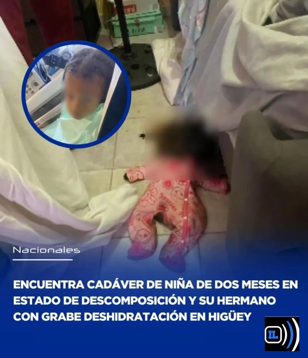 Cuerpo sin vida de una niña de dos meses de nacida
